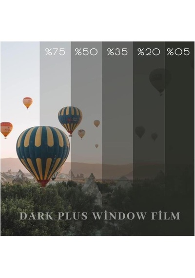 100 Cm X 5 Metre Çok Açık Siyah Çizilmez Cam Filmi 0.5 Numara %50 Geçirgenlik Ön Cam Filmi