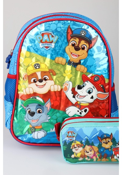X Dekomus Lisanslı Paw Patrol Pawsome Squad 35 Cm Küçük Boy Anaokul Çantası Ve Kalem Çantası Seti Altın