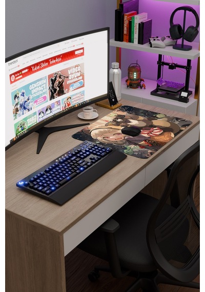 Sayu Genshin Impact Anime Oyuncu V5 - 48x40 Xl Gaming Mouse Pad Fare Altlığı