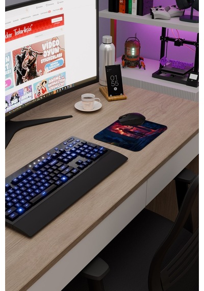 Stranger Things 2 V4 22x18 Gaming Kauçuk Kaymaz Taban Mouse Pad Fare Altlığı