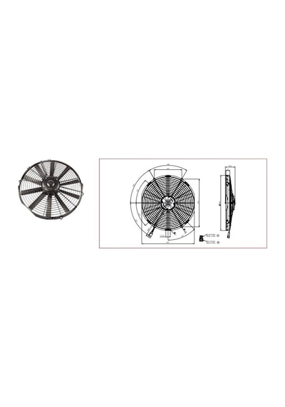 Kormas 12V Fan Motoru Üfleyici Aksiyel 14 " N11.5743