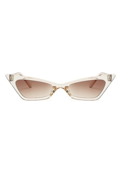 Wide Vintage & Retro Güneş Gözlüğü Şeffaf