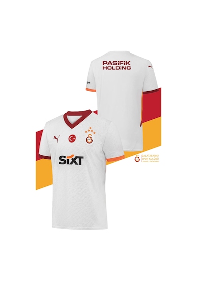 Gsstore Galatasaray Lisanslı 2024/25 5 Yıldızlı Beyaz Deplasman Taraftar Forma Beyaz