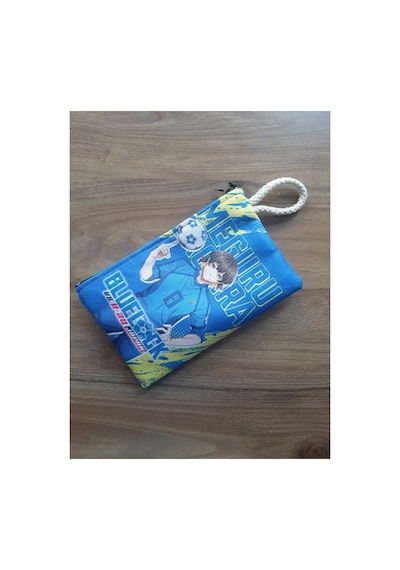 Owl Bag Blue Lock - Meguru Bachira Mavi Desenli Tasarım Cüzdan Kalemlik Çanta Düzenleyici Diğer