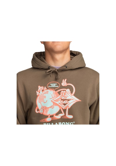 Billabong Take Care Erkek Sweatshirt Kahve Çok Renkli