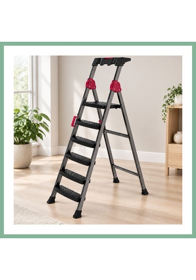 Bşkvirgo Basamaklı Metal Merdiven 5+1 150 Kg Bsk2026 Standart