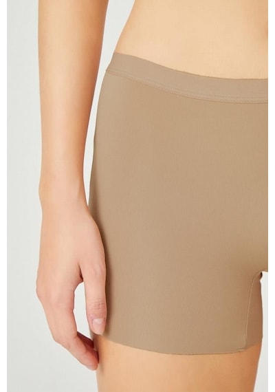 Cottonill Basic Lazer Kesim Dikişsiz Kadın Boxer Külot 3'lü Paket - 2 Çok Renkli 3