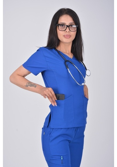 Saks Mavi Atlantis Model Soft Likralı Jogger Hemşire Doktor Scrubs Üniforma Takım Saks Mavi Saks Mavi Saks Mavi Atlantis Model Soft Likralı Jogger Hemşire Doktor Scrubs Üniforma Takım Saks Mavi Saks Mavi