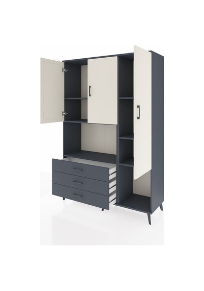 Hyperion Dolap 6 Raflı 3 Çekmeceli 3 Kapaklı 132x44x195 Antrasit-aytaşı/antrasit Aytası/antrasıt Hyperion Dolap 6 Raflı 3 Çekmeceli 3 Kapaklı 132x44x195 Antrasit-aytaşı/antrasit Aytası/antrasıt