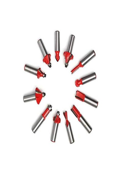 Freze Seti 12 Parça Ahşap Kutulu Özel Alışımlı Titanium Yüksek Kalite 6 Mm