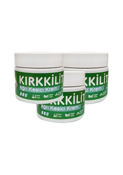 Kırk Kilit Otu 3 Adet 150 Ml Büyük Boy Bel Sırt Boyun   İçin Krem -