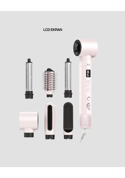 Motorlu Lcd Ekranlı Saç Şekillendirme Seti