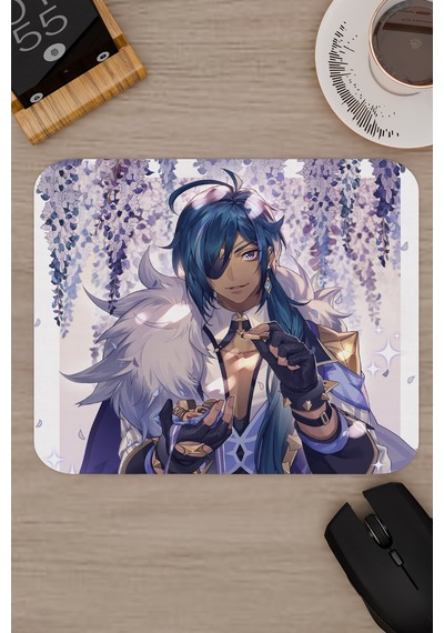 Kaeya Genshin Impact Anime Oyuncu V3 - 22x18 Gaming Mouse Pad Fare Altlığı