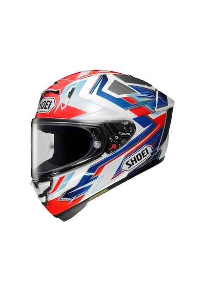 Shoei X-Spirit Pro Escalate Tc-10 Kapalı Kask Beyaz - Kırmızı - Mavi