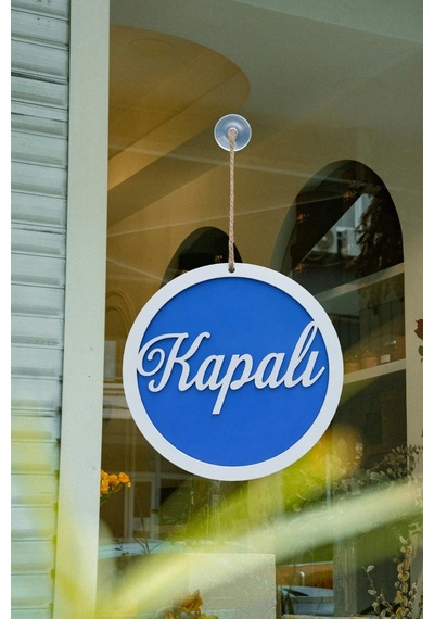 Yuvarlak Model 3d Açık-kapalı Tabelası - Saks