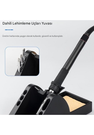Ze-tex 203g++ 260w Yüksek Güçlü Dijital Havya İstasyonu