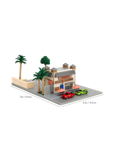 Hızlı Ve Öfkeli Toretto's Cafe Nano Sahne Diaroma Modellemesi 349 1