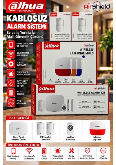 Art-arc3000h-03-fw2, Wifi+2g+3g+ 4g Alarm + 2 Adet Wireless Pır Seti