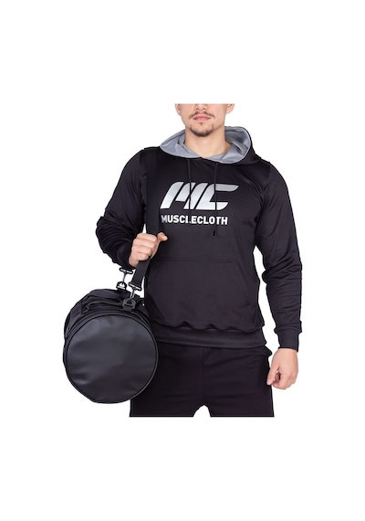 Musclecloth Elite Duffel Bag Silindir Spor Çanta Siyah-Standart