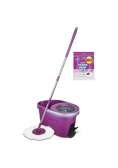 Thunderbolt Pedallı Otomatik Temizlik Seti Ve 2'li Yedek Mop