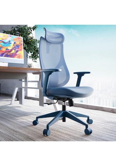 Rio Ergonomik Çalışma Koltuğu Mavi