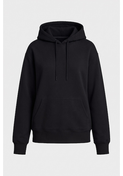TOMMYLIFE Standart Kapüşonlu 3lü Paket Siyah-ekru-soft Vişne Kadın Sweatshirt - 97321 Siyah - Ekru