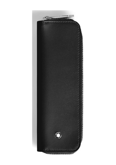Montblanc Meisterstück Deri Fermuarlı 1li Kalemlik 221444 Siyah