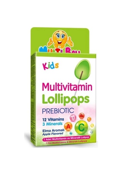 Multi Ball Kids Multıvıtamın Lollıpops +prebıotıc
