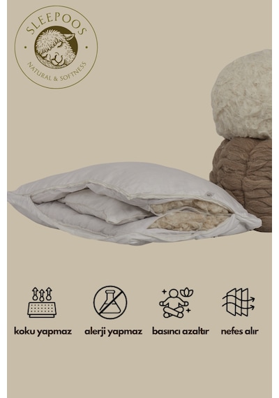 Sleepoos Pamuk & Alpaka Yastık
