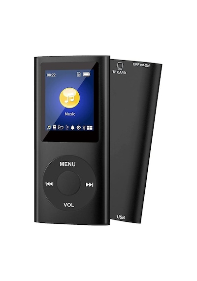 Metal Mp3 Çalar Dijital Ekranlı Mp4 Player Fm Radyo + 32gb Hafıza Kartı