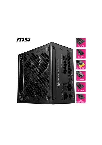 Msı Mpg A1000gs Pcıe5 Atx 3.1 1000w Bilgisayar Güç Kaynağı 398374304