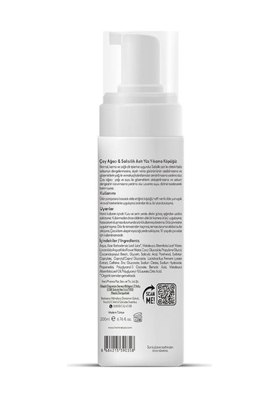 From Natura Çay Ağacı Ve Salisilik Asit Yıkama Köpüğü 200 Ml