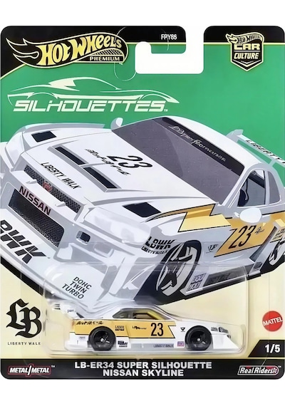 Hot Wheels Premium Silhouette - Lb-er34 Super Nissan Skyline