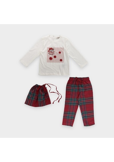 Panço Erkek Çocuk Yılbaşı Temalı Pijama Takımı Kırmızı 2321bb39001 - 4245 001