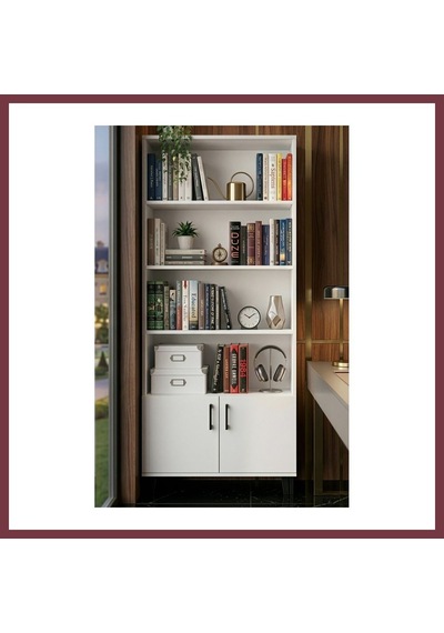 Storeşahin Çok Amaçlı Kitaplık Suntalam Beyaz 75x190 Shn0720