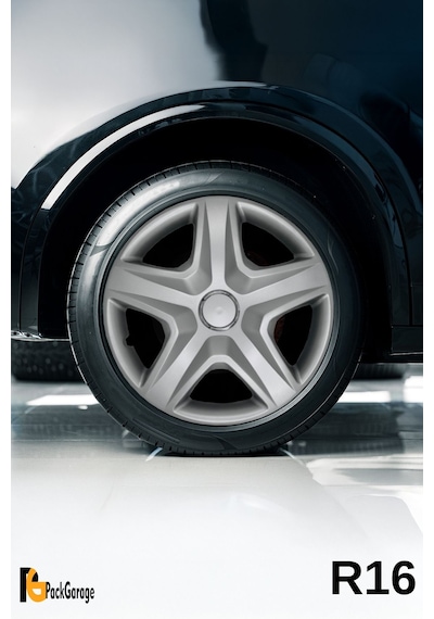 Volkswagen Up Club 16'' İnç Jant Kapağı 4 Adet Gri G105