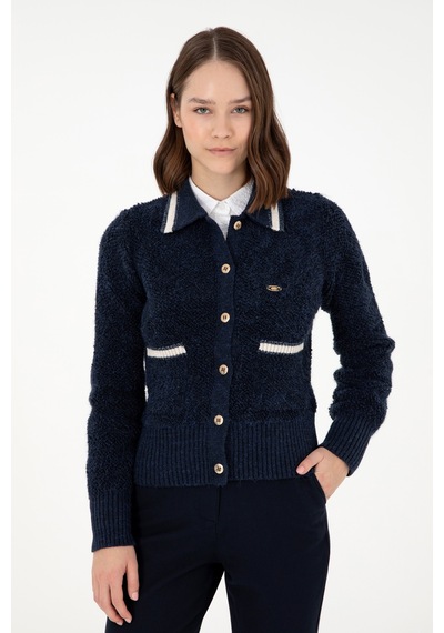 U.s. Polo Assn. Kadın Lacivert Hırka Triko 50293099-vr033 Lacivert