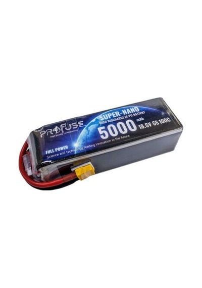 Profuse 5s 18.5v Lipo Li-po Lityum Polimer Batarya - 5000mah, 100c