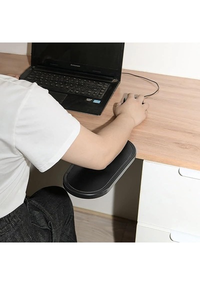 Coverzone Ergonomik Ayarlanabilir Masa Kol Dayanağı Ve Döner Mouse Pad Tutucu, Masaya Takılan Bilek Ve Ön Kol Deste