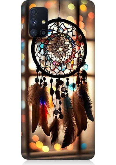 Samsung Galaxy M51 Uyumlu Düş Kapanı Dreamcatcher Desenli Silikon Kılıf