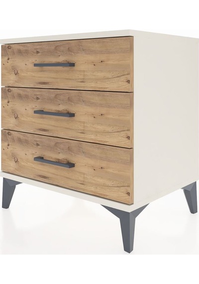 Hyperion Komodin 3 Çekmeceli 60x44x64 Aytaşı-çam Aytaşı