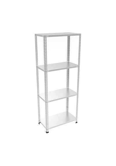 43x60x150 4 Katlı Çelik Raf Galvaniz