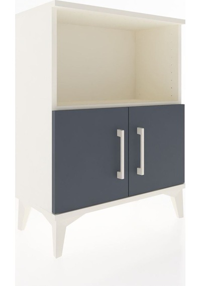 Arges Komodin 2 Raflı 2 Kapaklı 60x30x80 Aytaşı-antrasit Aytası