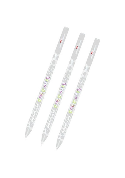 Jel Tükenmez Kalem Beyaz 1.0 Mm 3 Adet Beyaz Neon Jel Kalem Beyaz Mürekkepli Kalem Diğer