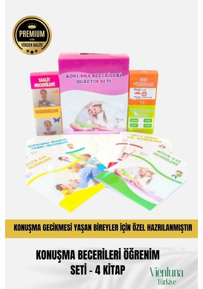 Özel Çocuk Rehabilitasyon Kişisel Tepki Verdirici Konuşma Becerisi Geliştirici Eğitim Öğretim Seti