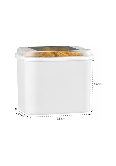 Masal Saklama Kabı Beyaz 10 Litre Un Ve Bakliyat Saklama Kabı Kapaklı Erzak Düzenleyici Vp-037 Diğer