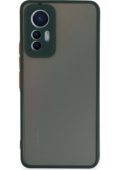 Mi 12 Lite Kılıf Montreal Silikon Kapak - Yeşil Düz Renkli