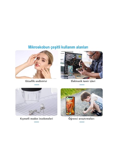 Lyk Wifi1000x Kablosuz Akıllı Telefon Mikroskobu 1000x