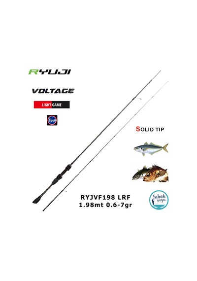 Ryuji Voltage Fuji 1.98mt 0.6-7gr Solid 2p Lrf Kamış Standart