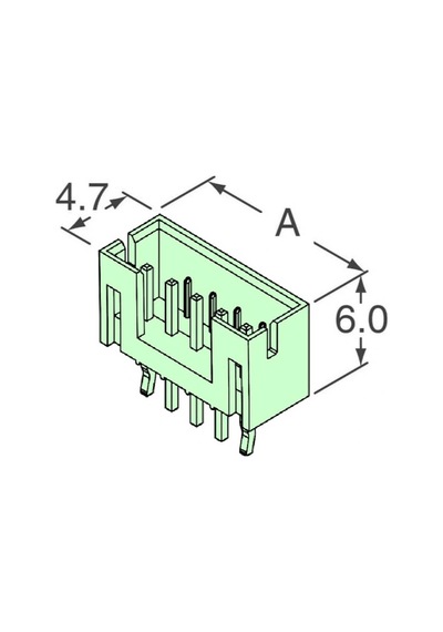 6 Pin Jst-ph 2mm Düz Konnektör Erkek